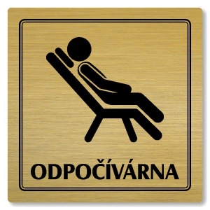 Odpočívárna, 100x100mm, zlatá, Utah
